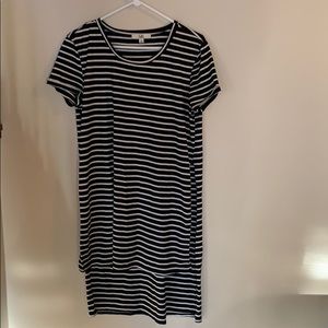 Striped hi low T-shirt